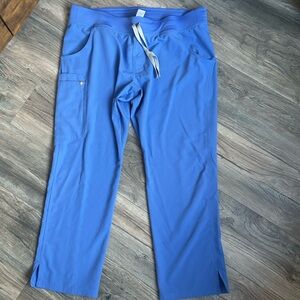 Figs XL- petite (short) ceil blue scrub pants women’s size XL/P